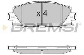 BREMS BP3498 - PASTIGLIE FRENO - BRAKE PADS