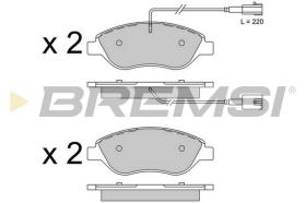 BREMS BP3507 - PASTIGLIE FRENO - BRAKE PADS