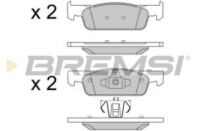 BREMS BP3512 - PASTIGLIE FRENO - BRAKE PADS