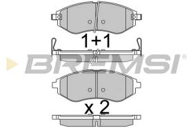 BREMS BP3514 - PASTIGLIE FRENO - BRAKE PADS