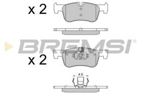 BREMS BP3520 - PASTIGLIE FRENO - BRAKE PADS