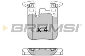 BREMS BP3521 - PASTIGLIE FRENO - BRAKE PADS