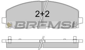 BREMS BP3543 - PASTIGLIE FRENO - BRAKE PADS