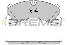 BREMS BP3552 - PASTIGLIE FRENO - BRAKE PADS