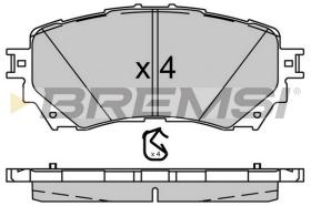 BREMS BP3554 - PASTIGLIE FRENO - BRAKE PADS