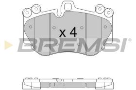 BREMS BP3568 - PASTIGLIE FRENO - BRAKE PADS