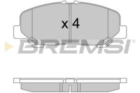 BREMS BP3579 - PASTIGLIE FRENO - BRAKE PADS