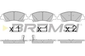 BREMS BP3606 - PASTIGLIE FRENO - BRAKE PADS