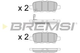 BREMS BP3608 - PASTIGLIE FRENO - BRAKE PADS