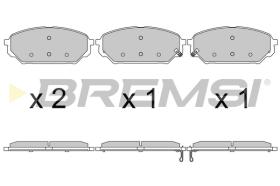 BREMS BP3619 - PASTIGLIE FRENO - BRAKE PADS