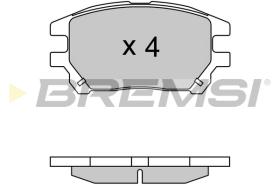 BREMS BP3622 - PASTIGLIE FRENO - BRAKE PADS