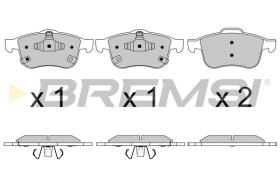 BREMS BP3626 - PASTIGLIE FRENO - BRAKE PADS