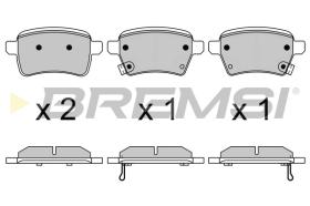 BREMS BP3627 - PASTIGLIE FRENO - BRAKE PADS