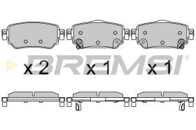 BREMS BP3630 - PASTIGLIE FRENO - BRAKE PADS