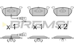 BREMS BP3631 - PASTIGLIE FRENO - BRAKE PADS