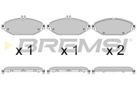 BREMS BP3641 - PASTIGLIE FRENO - BRAKE PADS