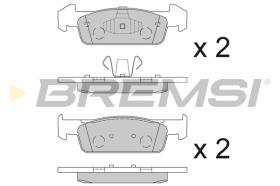 BREMS BP3647 - PASTIGLIE FRENO - BRAKE PADS