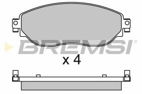 BREMS BP3653 - PASTIGLIE FRENO - BRAKE PADS