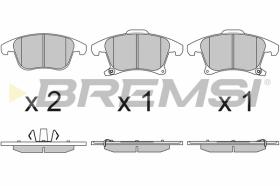 BREMS BP3655 - PASTIGLIE FRENO - BRAKE PADS