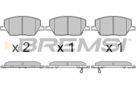 BREMS BP3657 - PASTIGLIE FRENO - BRAKE PADS