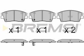 BREMS BP3660 - PASTIGLIE FRENO - BRAKE PADS