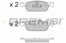 BREMS BP3662 - PASTIGLIE FRENO - BRAKE PADS