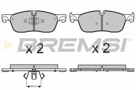 BREMS BP3667 - PASTIGLIE FRENO - BRAKE PADS