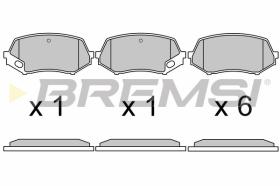 BREMS BP3669 - PASTIGLIE FRENO - BRAKE PADS