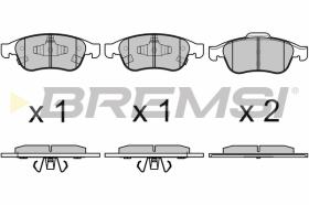 BREMS BP3671 - PASTIGLIE FRENO - BRAKE PADS