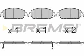 BREMS BP3673 - PASTIGLIE FRENO - BRAKE PADS