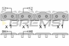 BREMS BP3678 - PASTIGLIE FRENO - BRAKE PADS