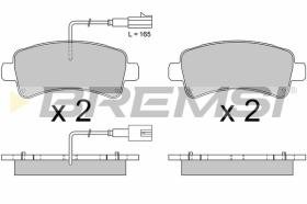 BREMS BP3681 - PASTIGLIE FRENO - BRAKE PADS