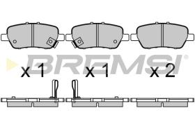 BREMS BP3682 - PASTIGLIE FRENO - BRAKE PADS