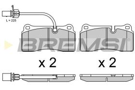 BREMS BP3689 - PASTIGLIE FRENO - BRAKE PADS