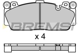 BREMS BP3691 - PASTIGLIE FRENO - BRAKE PADS