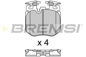 BREMS BP3692 - PASTIGLIE FRENO - BRAKE PADS