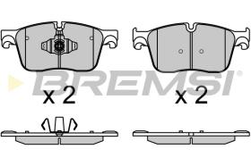 BREMS BP3697 - PASTIGLIE FRENO - BRAKE PADS