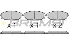 BREMS BP3702 - PASTIGLIE FRENO - BRAKE PADS