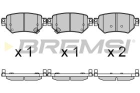 BREMS BP3707 - PASTIGLIE FRENO - BRAKE PADS