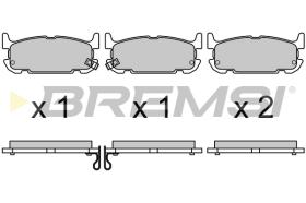 BREMS BP3708 - PASTIGLIE FRENO - BRAKE PADS