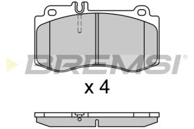 BREMS BP3710 - PASTIGLIE FRENO - BRAKE PADS