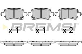 BREMS BP3723 - PASTIGLIE FRENO - BRAKE PADS