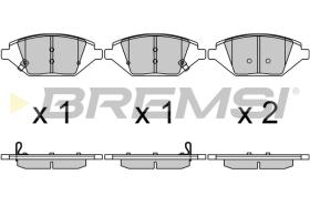 BREMS BP3724 - PASTIGLIE FRENO - BRAKE PADS