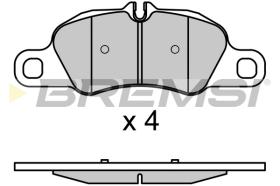 BREMS BP3725 - PASTIGLIE FRENO - BRAKE PADS