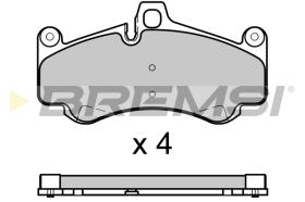 BREMS BP3726 - PASTIGLIE FRENO - BRAKE PADS