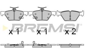 BREMS BP3729 - PASTIGLIE FRENO - BRAKE PADS