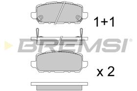 BREMS BP3745 - PASTIGLIE FRENO - BRAKE PADS