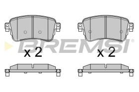 BREMS BP3753 - PASTIGLIE FRENO - BRAKE PADS