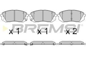 BREMS BP3754 - PASTIGLIE FRENO - BRAKE PADS