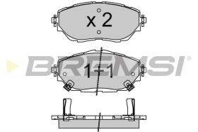 BREMS BP3755 - PASTIGLIE FRENO - BRAKE PADS